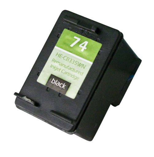 Picture of Remanufactured CB335WN (HP 74) Black Inkjet Cartridge (200 Yield)