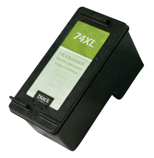 Picture of Remanufactured CB336WN (HP 74) High Yield Black Inkjet Cartridge (750 Yield)