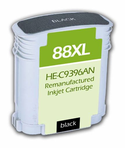Picture of Remanufactured C9396AN (HP 88XL) High Yield Black Inkjet Cartridge (2450 Yield)