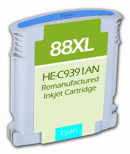 Picture of Remanufactured C9386AN (HP 88) High Yield Cyan Inkjet Cartridge (1540 Yield)