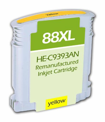 Picture of Remanufactured C9393AN (HP 88XL) High Yield Yellow Inkjet Cartridge (1540 Yield)