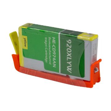 Show details for Remanufactured CD974AN (HP 920XL) High Yield Yellow Inkjet Cartridge (700 Yield) With SCC Chip Picture of Remanufactured CD974AN (HP 920XL) High Yield Yellow Inkjet Cartridge (700 Yield) With SCC Chip