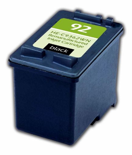 Picture of Remanufactured C9362WN (HP 92) Black Inkjet Cartridge (960 Yield)
