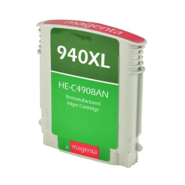 Show details for Remanufactured C4908AN (HP 940XL) Magenta Inkjet Cartridge (1400 Yield) With SCC Chip Picture of Remanufactured C4908AN (HP 940XL) Magenta Inkjet Cartridge (1400 Yield) With SCC Chip