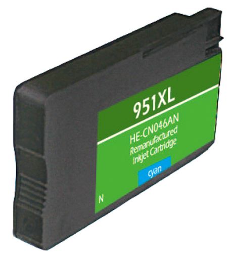 Picture of Remanufactured CN046AN (HP 951XL) High Yield Cyan Inkjet Cartridge (1500 Yield)