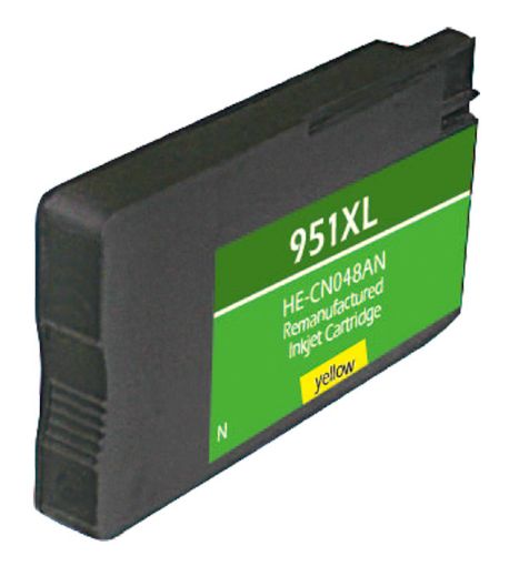 Picture of Remanufactured CN048AN (HP 951XL) High Yield Yellow Inkjet Cartridge (1500 Yield)