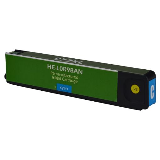 Picture of Remanufactured L0R98AN (HP 972X) High Yield Cyan Pagewide Inkjet Cartridge (7000 Yield)