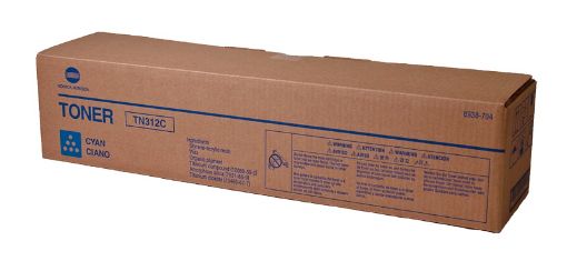 Picture of Konica Minolta 8938-704 (TN-312C) Cyan Toner Cartridge (12000 Yield)