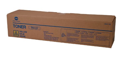 Picture of Konica Minolta 8938-702 (TN-312Y) Yellow Toner Cartridge (12000 Yield)