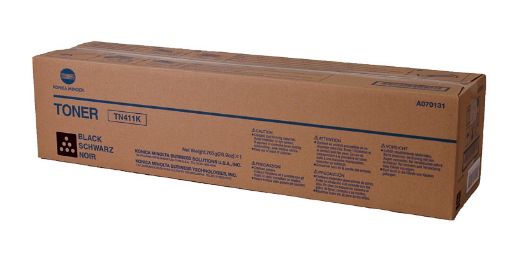 Picture of Konica Minolta A070131 (TN-411K) Black Toner Cartridge (45000 Yield)