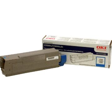 Show details for Okidata 43324403 (Type C8) Cyan Toner (5000 Yield) Picture of Okidata 43324403 (Type C8) Cyan Toner (5000 Yield)