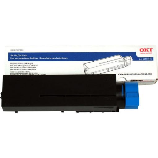 Picture of Okidata 44574901 High Yield Black Toner Cartridge (10000 Yield)