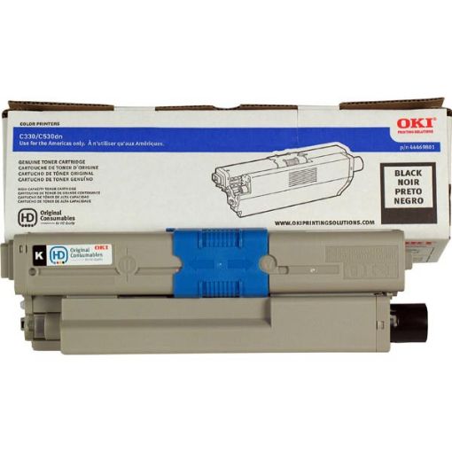 Picture of Okidata 44469801 Black Toner Cartridge (3500 Yield)