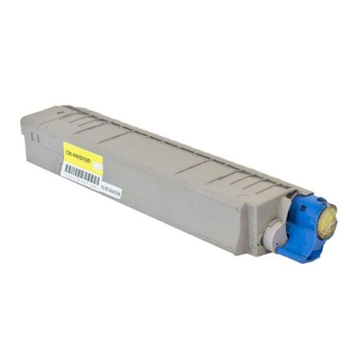 Picture of Remanufactured 44059109 Yellow Toner (8000 Yield)