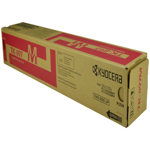 Picture of Kyocera Mita 1T02K0BUS0 (TK-897M, TK-899M) Magenta Toner Cartridge (6000 Yield)