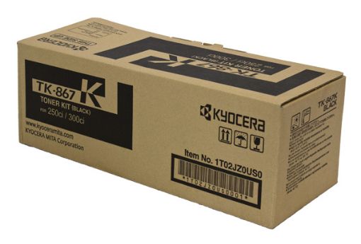 Picture of Kyocera Mita 1T02JZ0US0 (TK-867K) Black Toner Cartridge (20000 Yield)