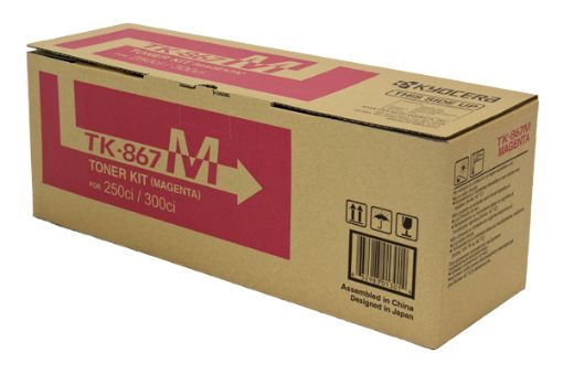 Picture of Kyocera Mita 1T02JZBUS0 (TK-867M) Magenta Toner Cartridge (12000 Yield)