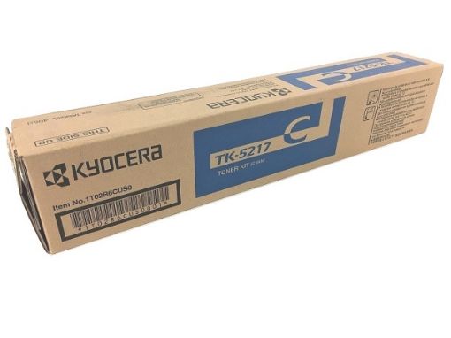 Picture of Kyocera Mita 1T02R6CUS0 (TK-5217C, TK-5219C) Cyan Toner Cartridge (15000 Yield)