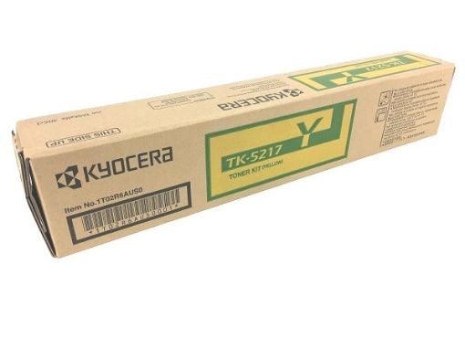 Picture of Kyocera Mita 1T02R6AUS0 (TK-5217Y, TK-5219Y) Yellow Toner Cartridge (15000 Yield)