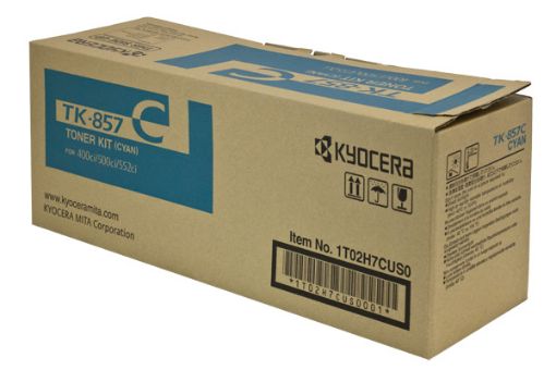 Picture of Kyocera Mita 1T02H7CUS0 (TK-857C) Cyan Toner Cartridge (18000 Yield)