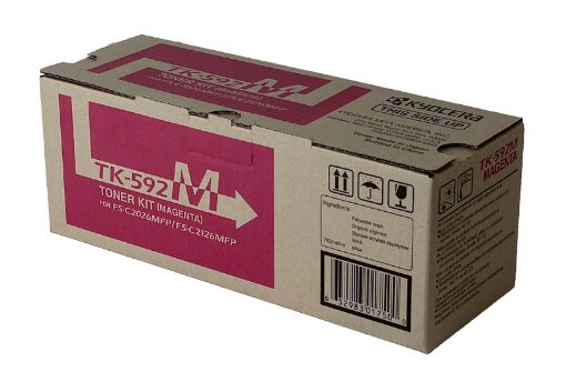 Picture of Kyocera Mita 1T02KVBUS0 (TK-592M, TK-590M) Magenta Toner Cartridge (5000 Yield)