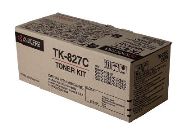 Show details for Kyocera Mita 1T02FZCUS0 (TK-827C) Cyan Toner Cartridge (7000 Yield) Picture of Kyocera Mita 1T02FZCUS0 (TK-827C) Cyan Toner Cartridge (7000 Yield)