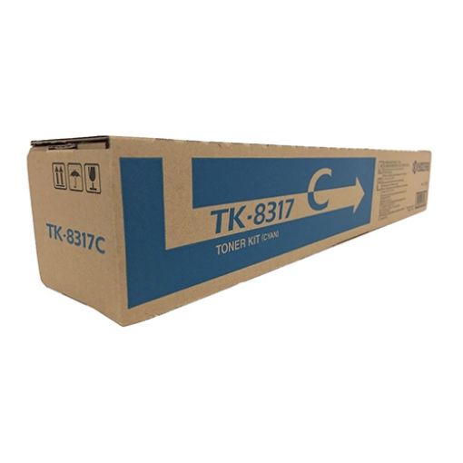 Picture of Kyocera Mita 1T02MVCUS0 (TK-8317C) Cyan Toner Cartridge (6000 Yield)