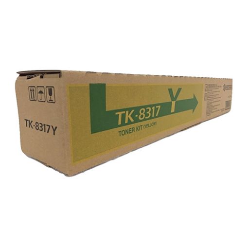 Picture of Kyocera Mita 1T02MVAUS0 (TK-8317Y) Yellow Toner Cartridge (6000 Yield)