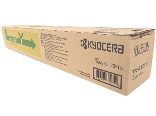 Picture of Kyocera Mita 1T02NPAUS0 (TK-8327Y) Yellow Toner Cartridge (12000 Yield)