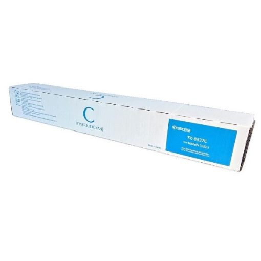 Picture of Kyocera Mita 1T02RLCUS0 (TK-8337C) Cyan Toner Cartridge (15000 Yield)