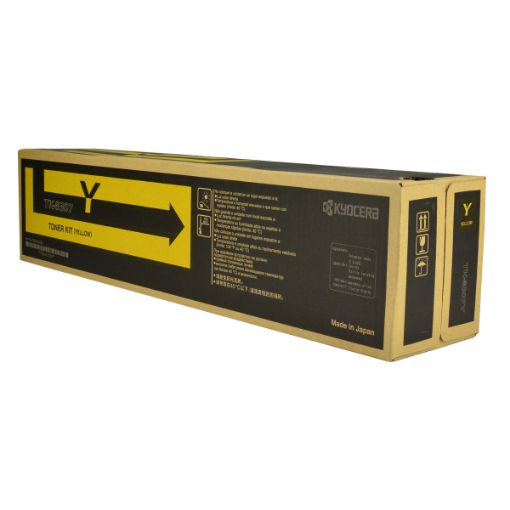 Picture of Kyocera Mita 1T02LKAUS0 (TK-8307Y) Yellow Toner Cartridge (15000 Yield)