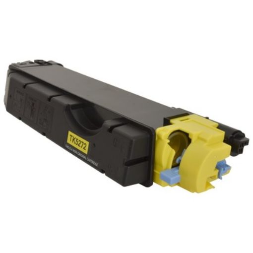 Picture of TAA Compliant 1T02TVAUS0 (TK-5272Y) Yellow Toner Cartridge (6000 Yield)