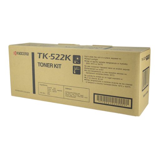 Picture of Kyocera Mita 1T02HJ0US0 (TK-522K) Black Toner (6000 Yield)