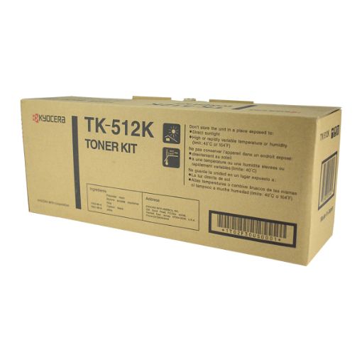 Picture of Kyocera Mita 1T02F30US0 (TK-512K) Black Toner (8000 Yield)