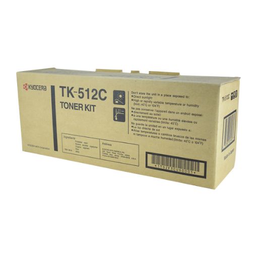 Picture of Kyocera Mita 1T02F3CUS0 (TK-512C) Cyan Toner (8000 Yield)