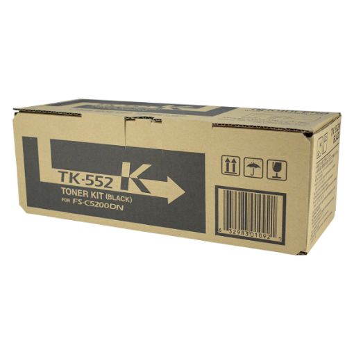 Picture of Kyocera Mita 1T02HM0US0 (TK-552K, TK-550K) Black Toner Cartridge (7000 Yield)