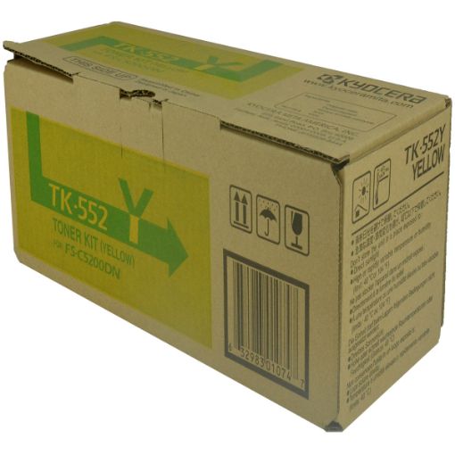 Picture of Kyocera Mita 1T02HMAUS0 (TK-552Y, TK-550Y) Yellow Toner Cartridge (6000 Yield)