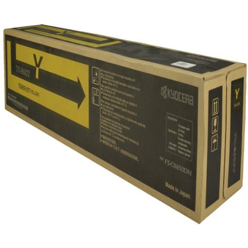 Picture of Kyocera Mita 1T02MNAUS0 (TK-8602Y) Yellow Toner Cartridge (20000 Yield)