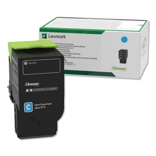 Picture of Lexmark C241XC0 Cyan Toner Cartridge (3500 Yield)