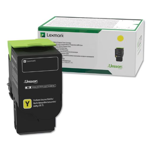 Picture of Lexmark 78C10Y0 Yellow Toner Cartridge (1400 Yield)