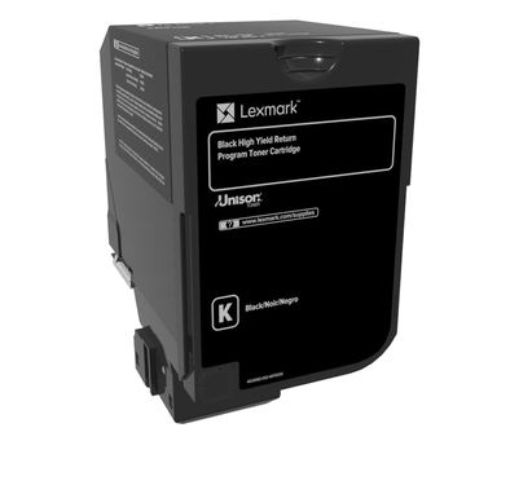 Picture of Lexmark 74C1HK0 74C0HKG) High Yield Black Toner Cartridge (20000 Yield)