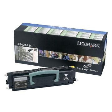 Show details for Lexmark X340A11G Black Laser Toner Cartridge (2500 Yield) Picture of Lexmark X340A11G Black Laser Toner Cartridge (2500 Yield)