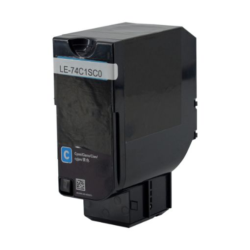 Picture of Remanufactured 74C1SC0 74C0SCG) Cyan Toner Cartridge (7000 Yield)