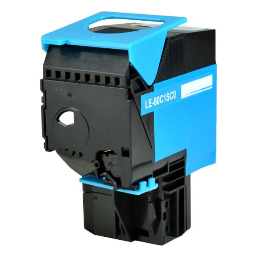 Picture of Remanufactured 80C1SC0 Cyan Toner Cartridge (2000 Yield)