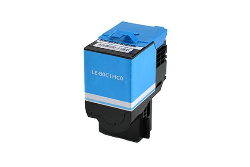 Picture of Compatible 80C1HC0 High Yield Cyan Toner Cartridge (3000 Yield)