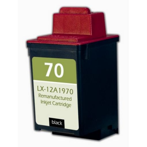 Picture of Remanufactured 12A1970 (Lexmark #70) Black Inkjet Cartridge (600 Yield)