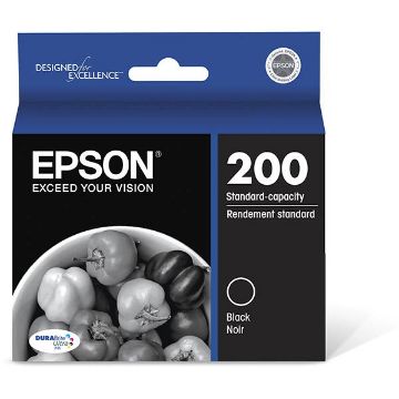 Show details for Epson T200120 (Epson 200) High Yield Black Inkjet Cartridge (500 Yield) Picture of Epson T200120 (Epson 200) High Yield Black Inkjet Cartridge (500 Yield)