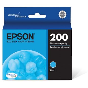 Show details for Epson T200220 (Epson 200) High Yield Cyan Inkjet Cartridge (450 Yield) Picture of Epson T200220 (Epson 200) High Yield Cyan Inkjet Cartridge (450 Yield)