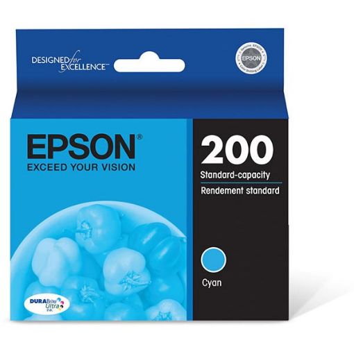 Picture of Epson T200220 (Epson 200) High Yield Cyan Inkjet Cartridge (450 Yield)