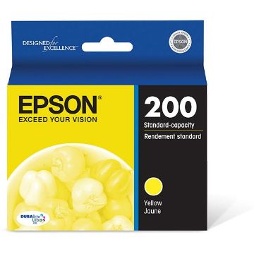 Show details for Epson T200420 (Epson 200) High Yield Yellow Inkjet Cartridge (450 Yield) Picture of Epson T200420 (Epson 200) High Yield Yellow Inkjet Cartridge (450 Yield)